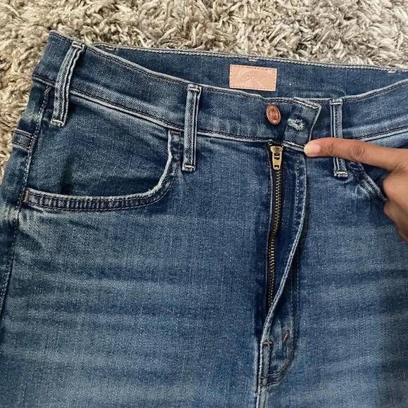 Mother The Hustler Ankle Fray Jeans Size 29 - Picture 8 of 15